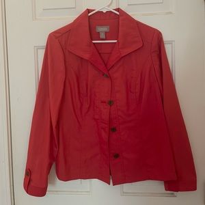 Chico’s Red/pink jacket with buttons